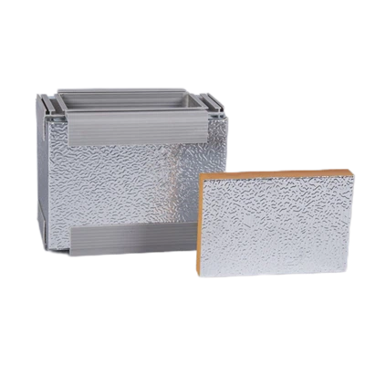 Новый стильный материал для кондиционирования воздуха, предварительно изолированная фенольная панель воздуховода для фенольного воздуховода HVAC